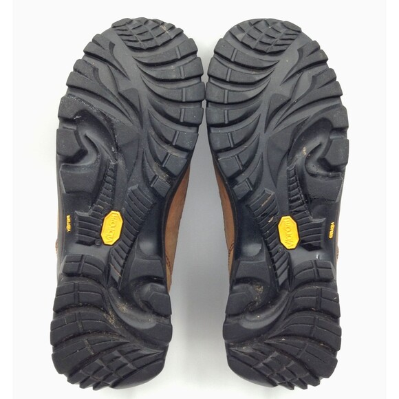 Red Wing Boots Men 8.5 Tan Steel Toe Waterproof Leather Vibram Work Hiking Shoes - Picture 13 of 15